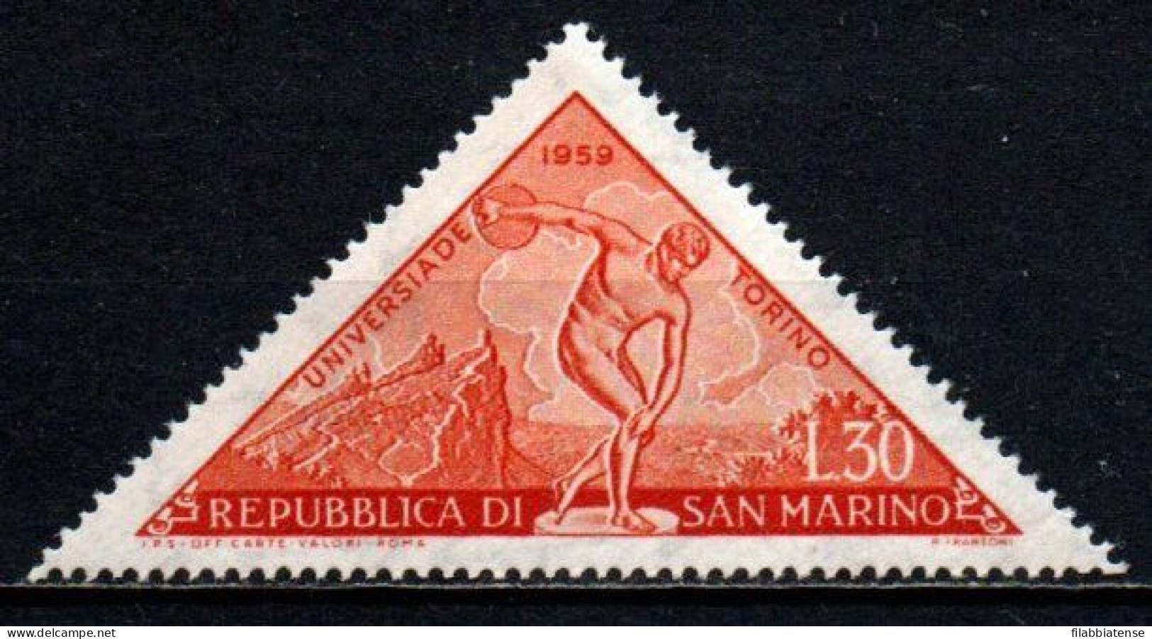 1959 - San Marino 502 Universiadi Di Torino   ++++++++ - Ongebruikt