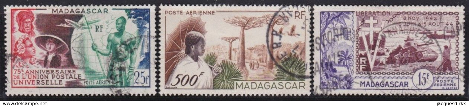 Madagascar   .  Y&T   .    PA  72/74     .      O     .     Oblitéré - Gebruikt