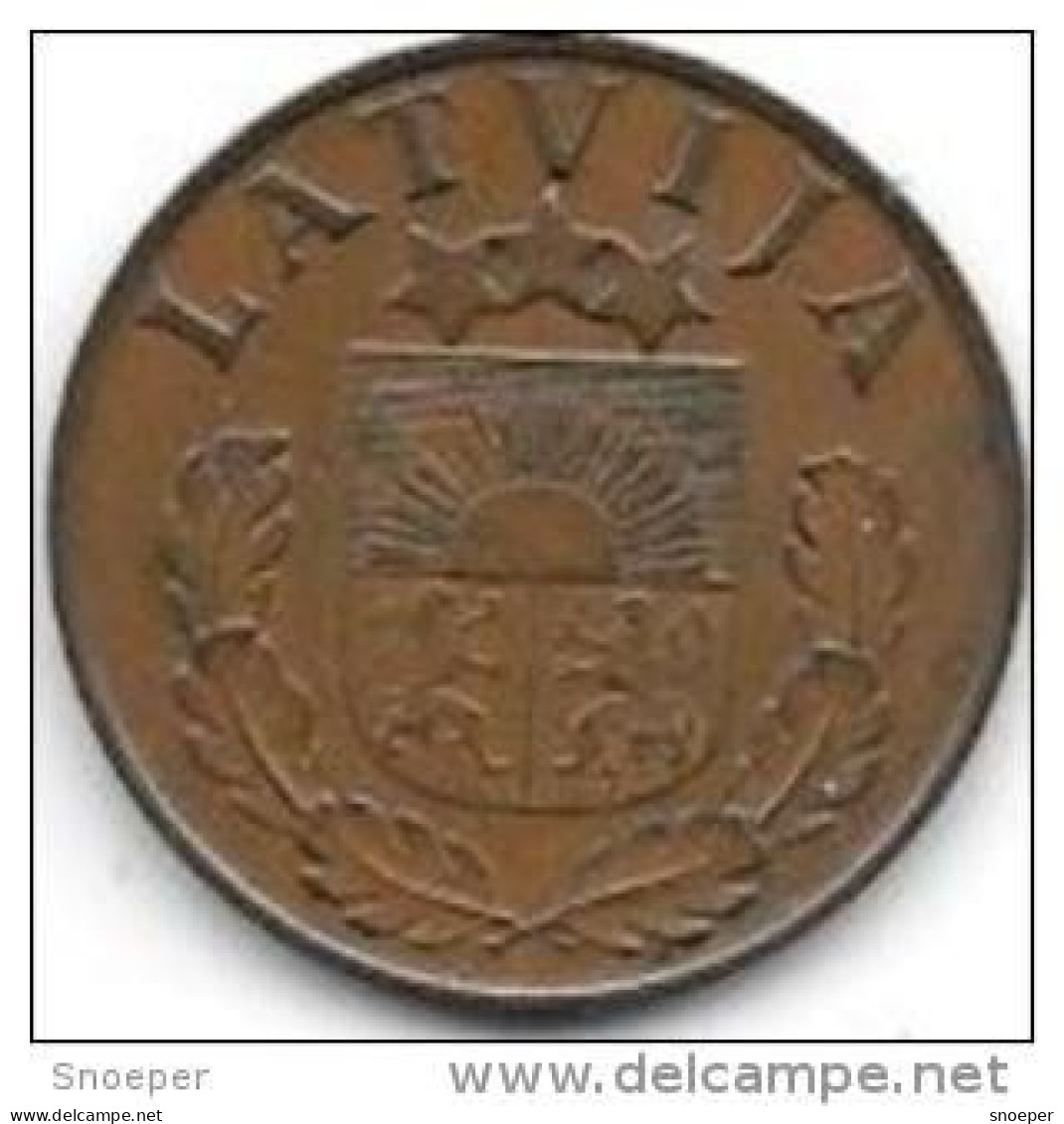 Latvia 2 Santimi 1939  K11.2  Xf+ - Letonia