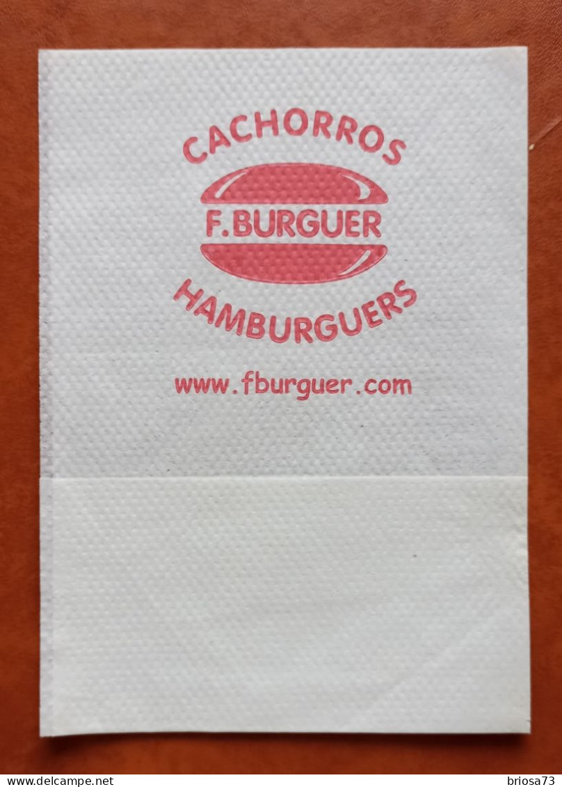 Serviette En Papier.  F. Burguer. Portugal - Servilletas Publicitarias