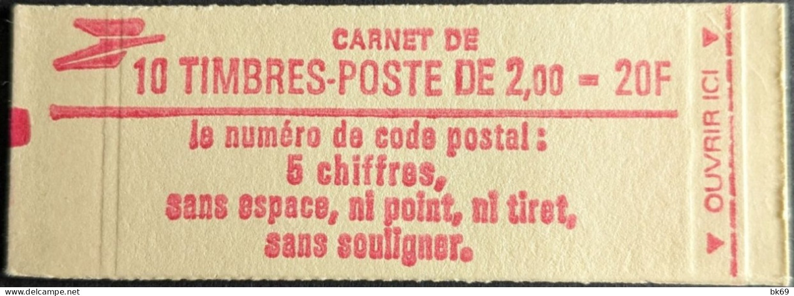 2274 C2 Conf. 5 Date 6/ 16.9.83 Carnet Liberté 2.00F Rouge - Modernes : 1959-...