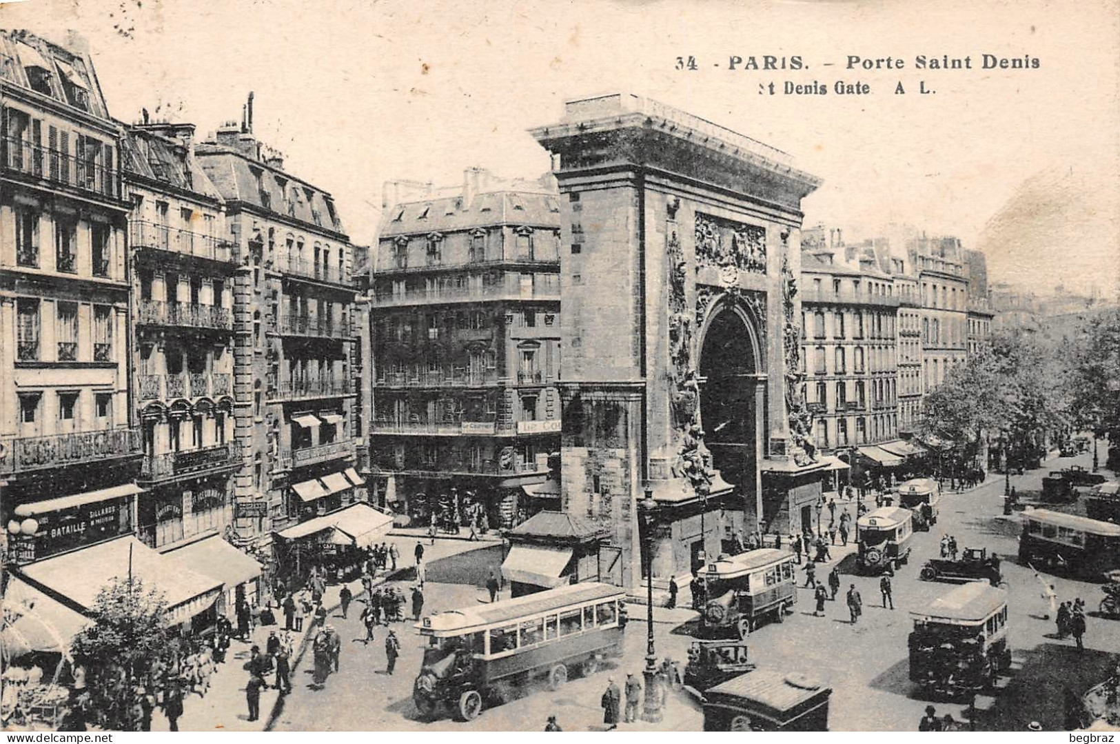 PARIS    PORTE ST DENIS   TRAMWAY - Arrondissement: 10