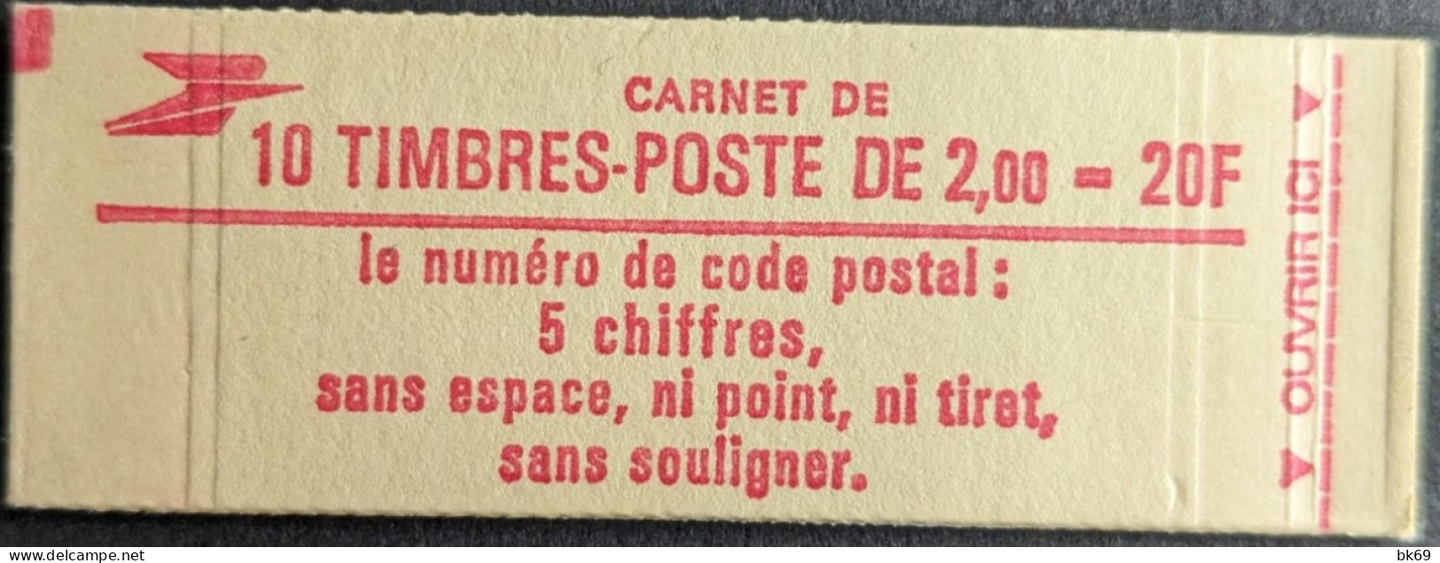 2274 C2 Conf. 7 Carnet Fermé Liberté 2.00F Rouge - Modernes : 1959-...