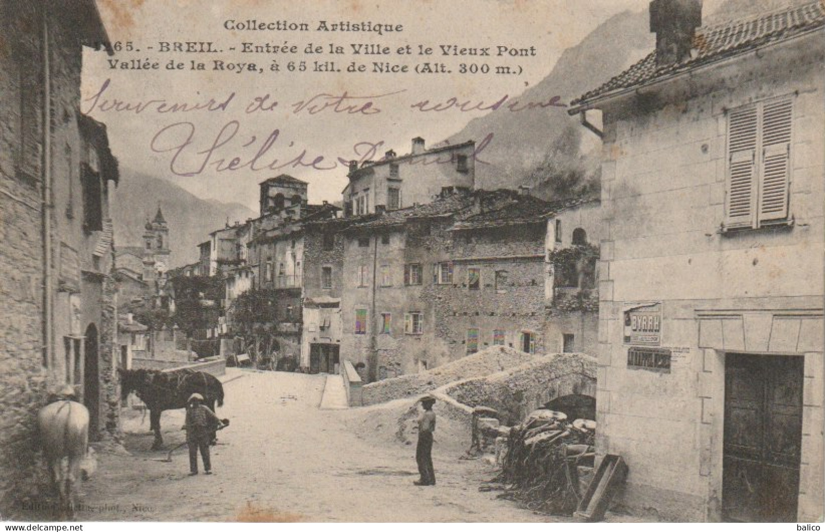 06 - Breil, Entrée De La Ville Et Vieux Pont - Breil-sur-Roya