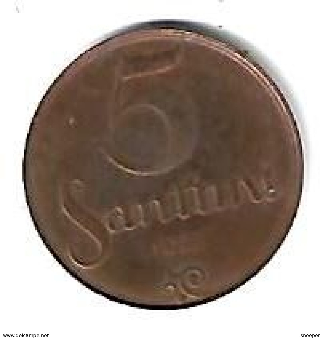 Latvia 5 Santimi 1922 Km 3 With Mint Name   Xf - Lettland