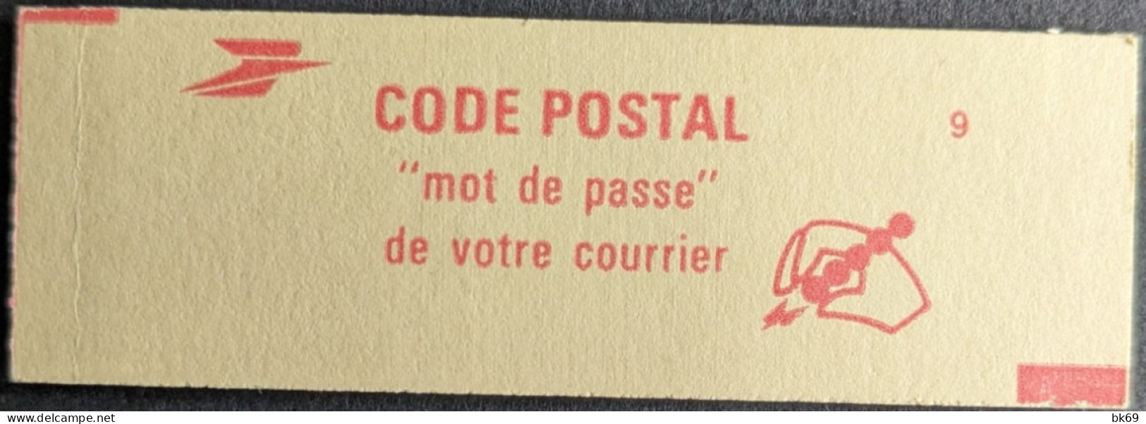 2274 C3 Conf. 9 Filet Contour D'encadrement & Numéroté Carnet Fermé Liberté 2.00F Rouge - Modern : 1959-...