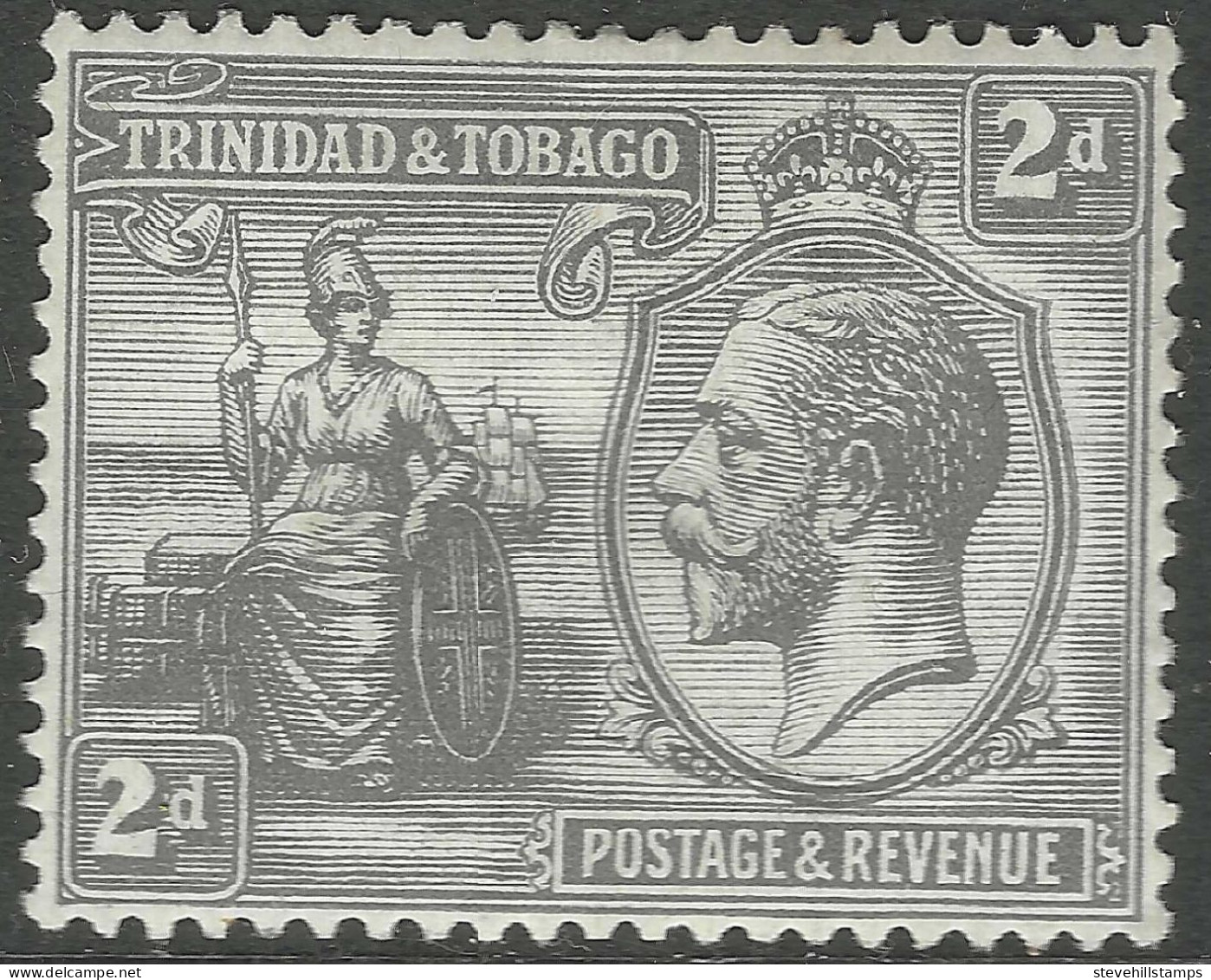 Trinidad & Tobago. 1922-28 KGV. 2d MH. Mult Script CA W/M. SG 222. M4033 - Trinidad & Tobago (...-1961)