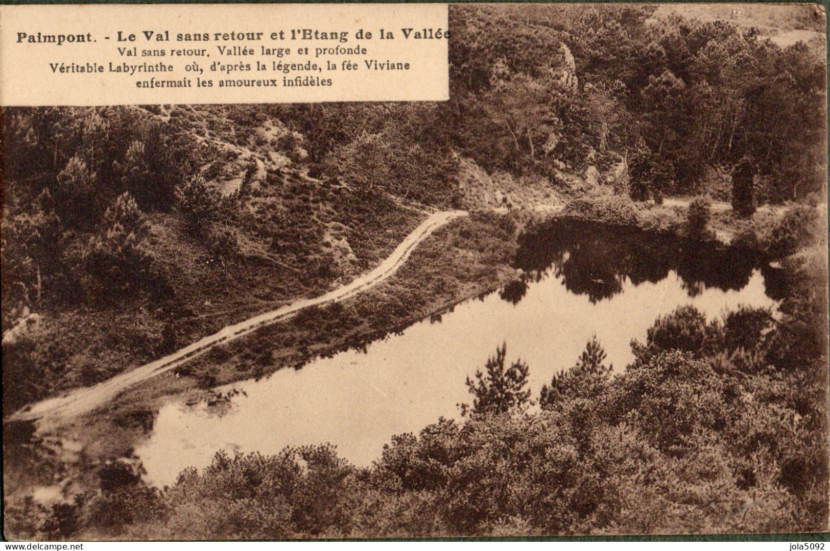 35 - PAIMPONT - Le Val Sans Retour Et L'Etang De La Vallée - Paimpont