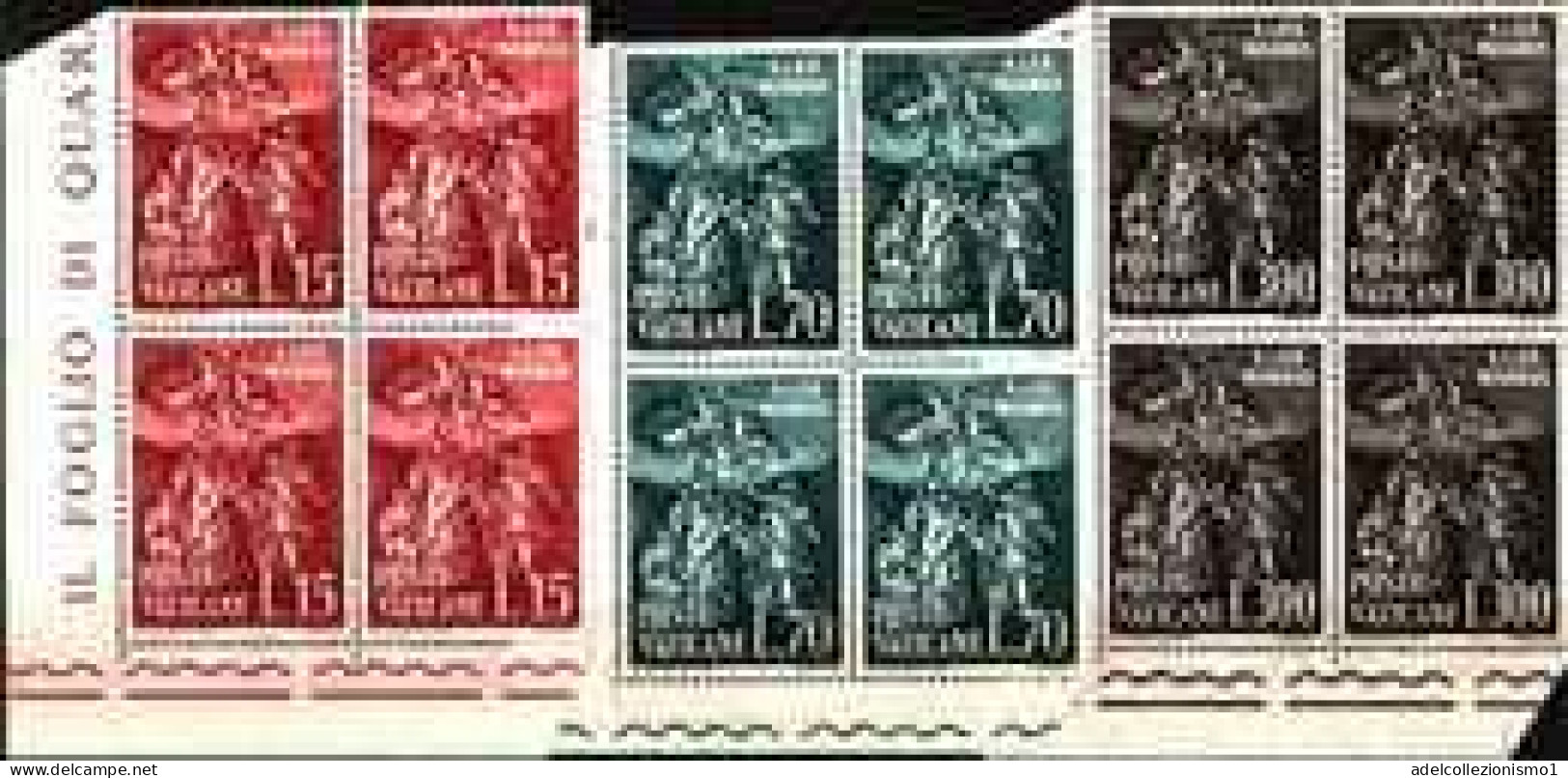 74126)  VATICANO LOTTO QUARTINE IN SERIE COMPLETE MNH** FOTO INDICATIVA - Nuevos