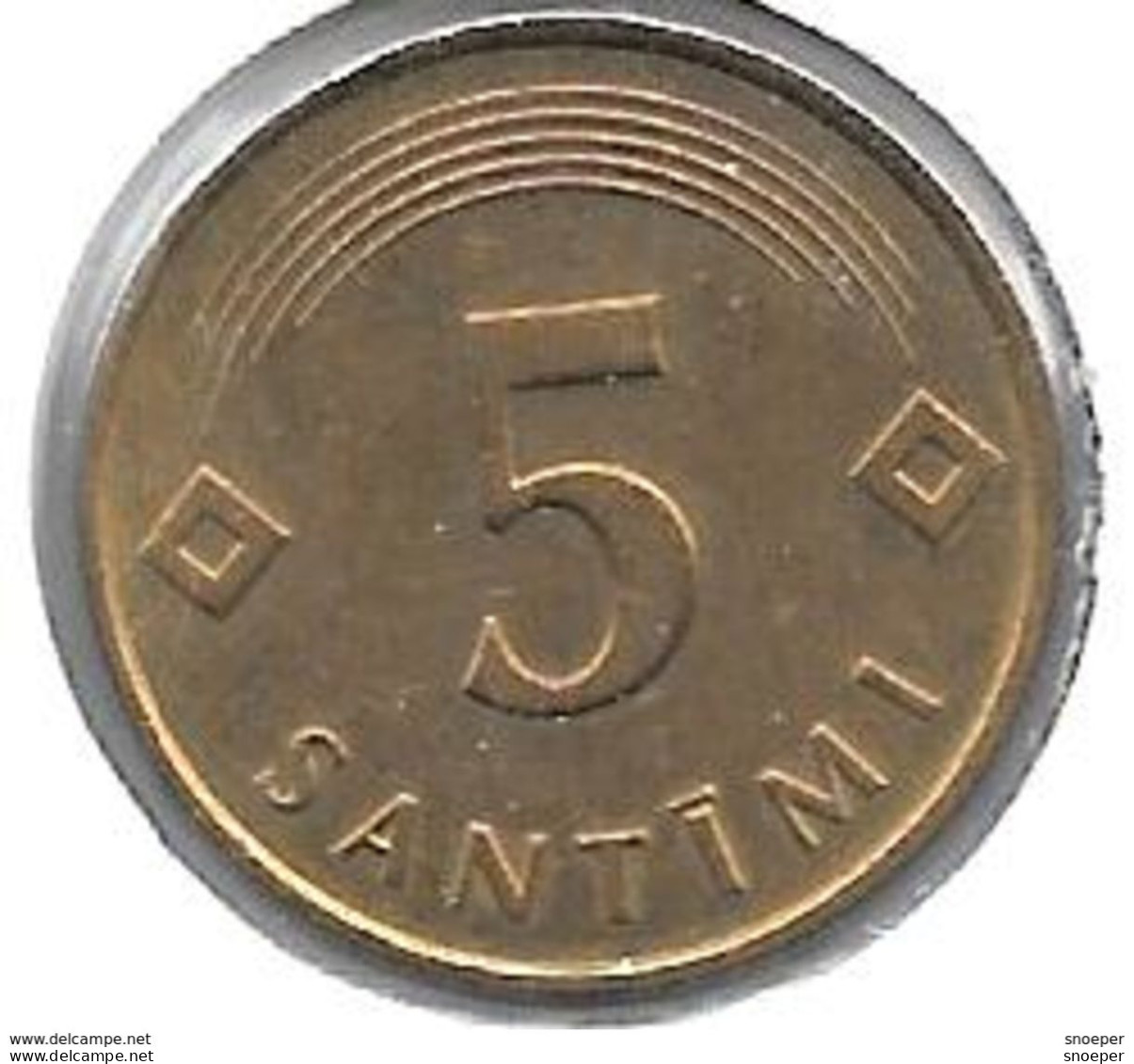 *latvia 5 Santimi 1992  Km 316   Xf+ - Lettland