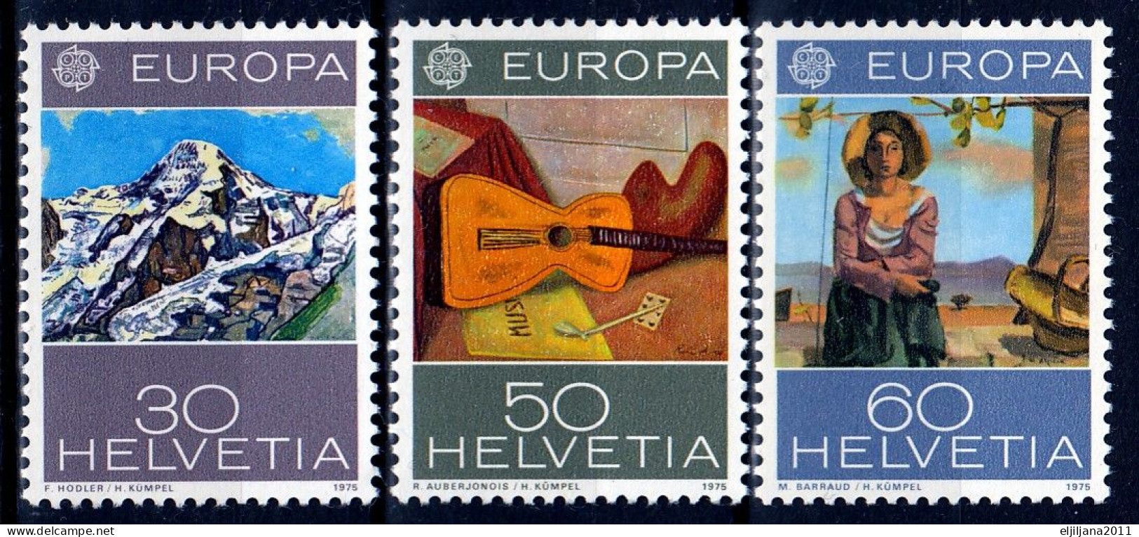 Switzerland / Helvetia / Schweiz / Suisse 1975 ⁕ Europa Cept Mi.1050-1052 ⁕ 3v MNH - Nuovi