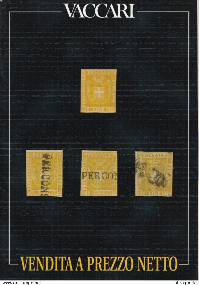 LIT - VPN - VACCARI - Vente N° 70 - PHILATÉLIE & HISTOIRE POSTALE - Catalogues For Auction Houses