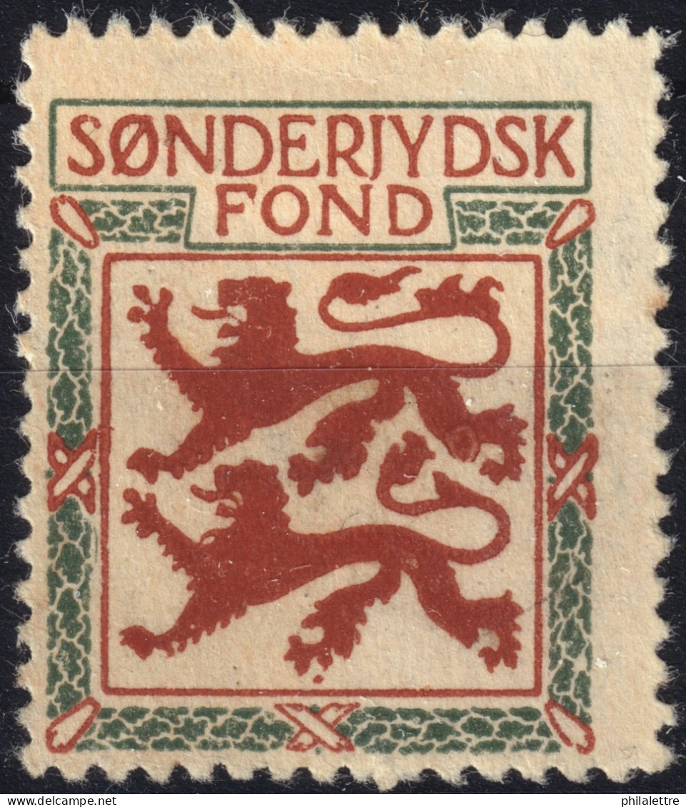 DANEMARK / DENMARK - 1920 "SØNDERJYDSK FOND" Stamp (Support To South Jutland Victims Of The War) - No Gum - Ongebruikt