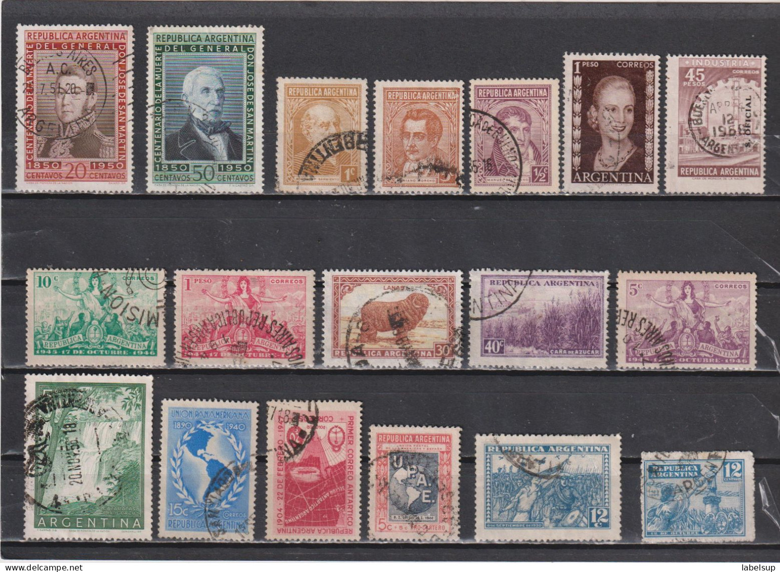 Collection / Lot De Timbres Oblitérés D'Argentine Années Variées 7 Photos - Verzamelingen & Reeksen