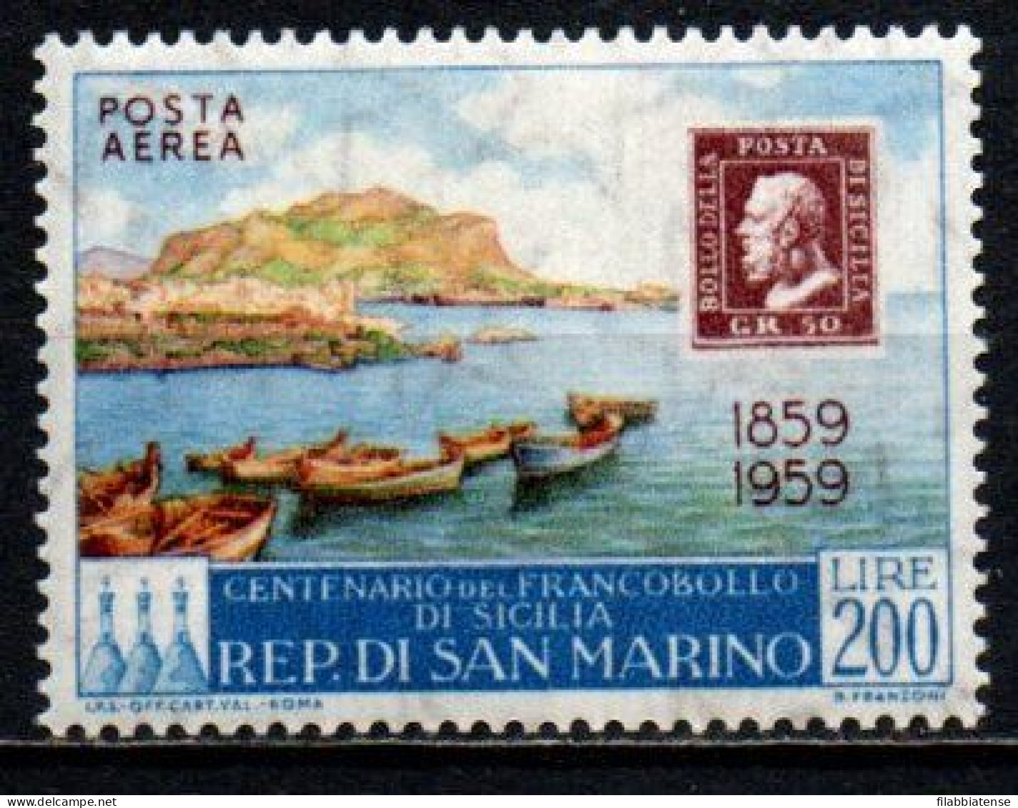 1959 - San Marino PA 131 Francobolli Di Sicilia   ++++++++ - Ungebraucht