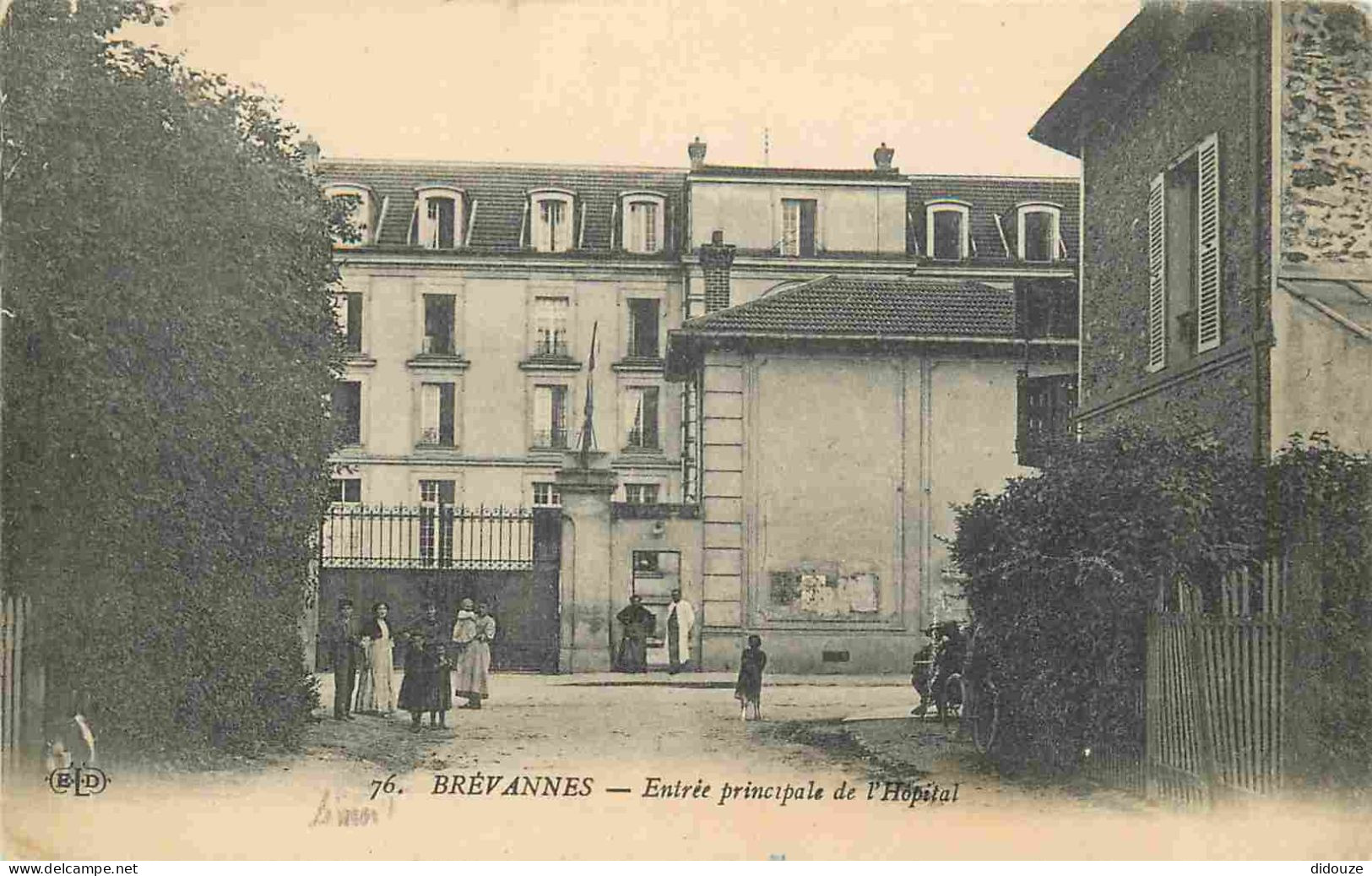 94 - Limeil Brevannes - Brévannes - Entrée Principale De L'Hopital - Animée - Correspondance - CPA - Voyagée En 1916 - V - Limeil Brevannes