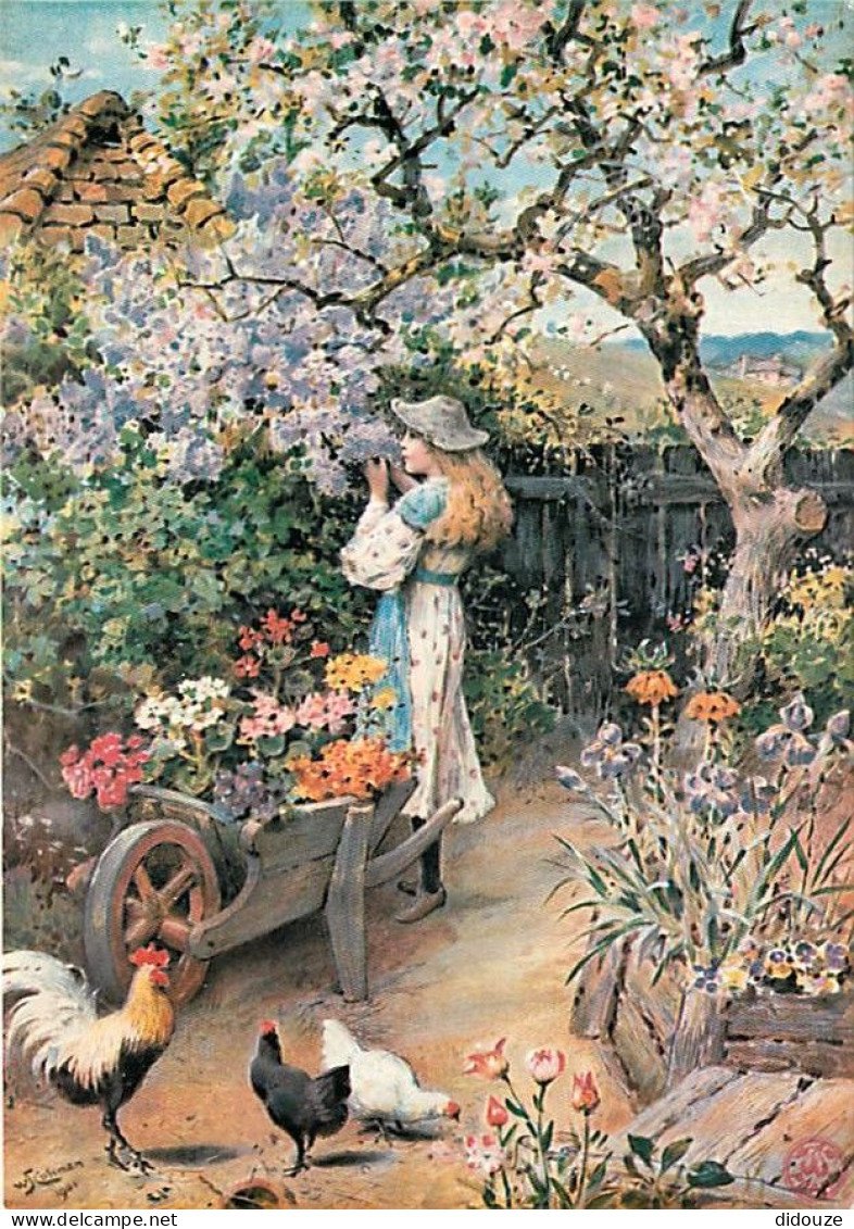 Art - Peinture - William Stephen Coleman - A Garden Scene - Carte Neuve - CPM - Voir Scans Recto-Verso - Malerei & Gemälde