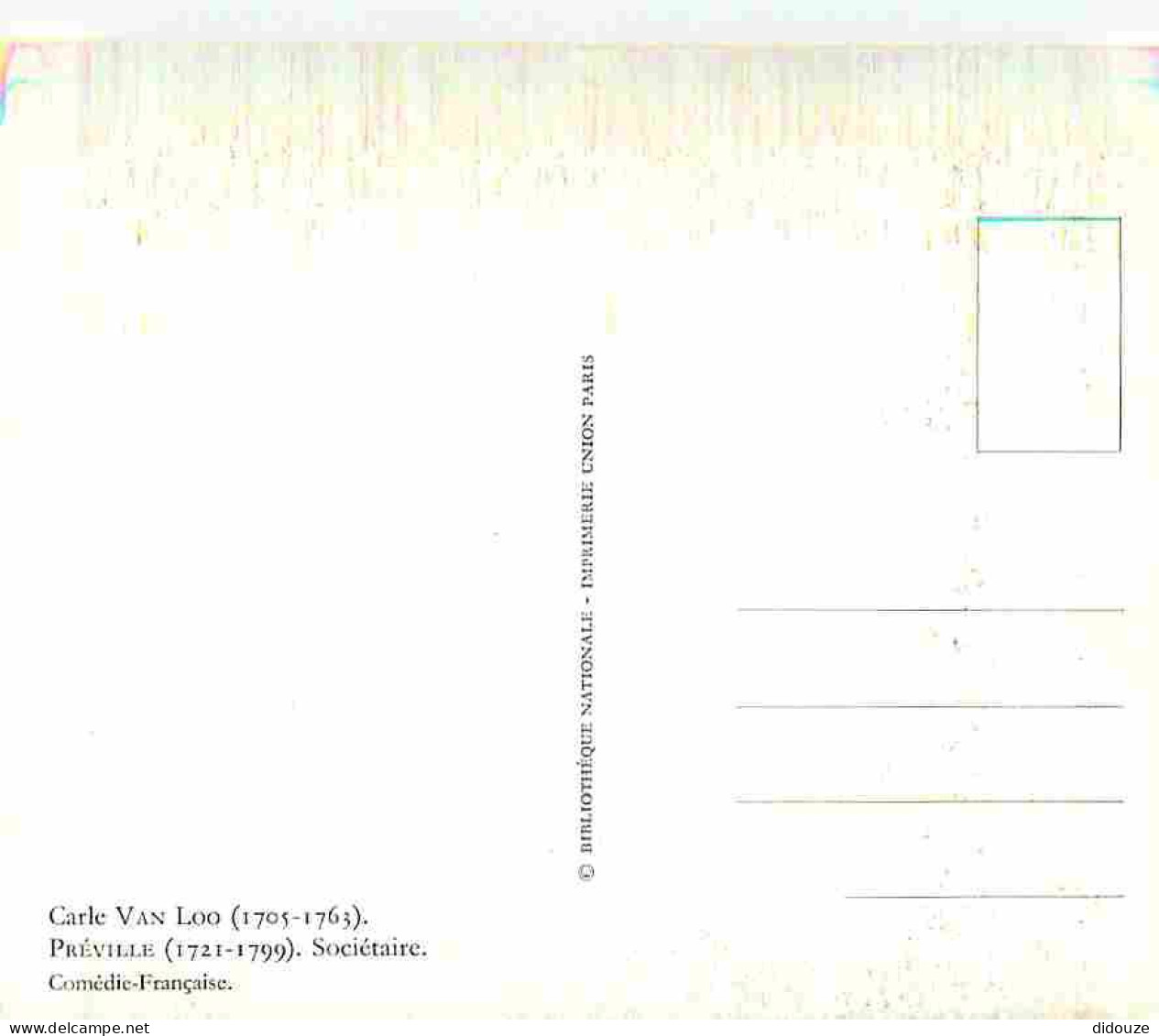 Art - Peinture - Carle Van Loo - Préville - CPM - Voir Scans Recto-Verso - Malerei & Gemälde