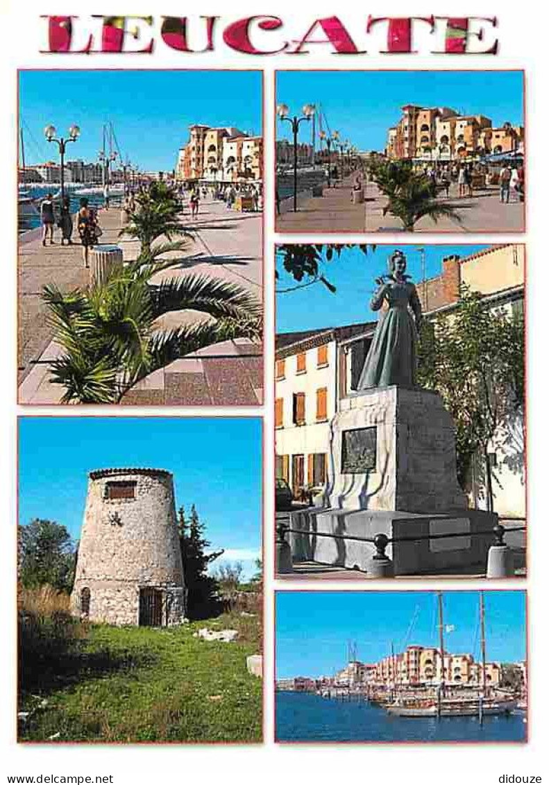 11 - Leucate - Multivues - Bateaux - Monument - Flamme Postale De Leucate - CPM - Voir Scans Recto-Verso - Leucate