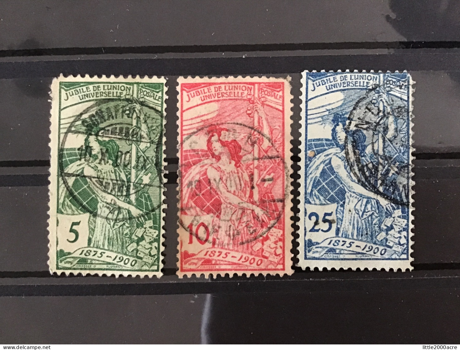 Switzerland 1900 25th Anniversary Of UPU Used SG 188-90 Mi 71-3 Yv 86-8 - Used Stamps