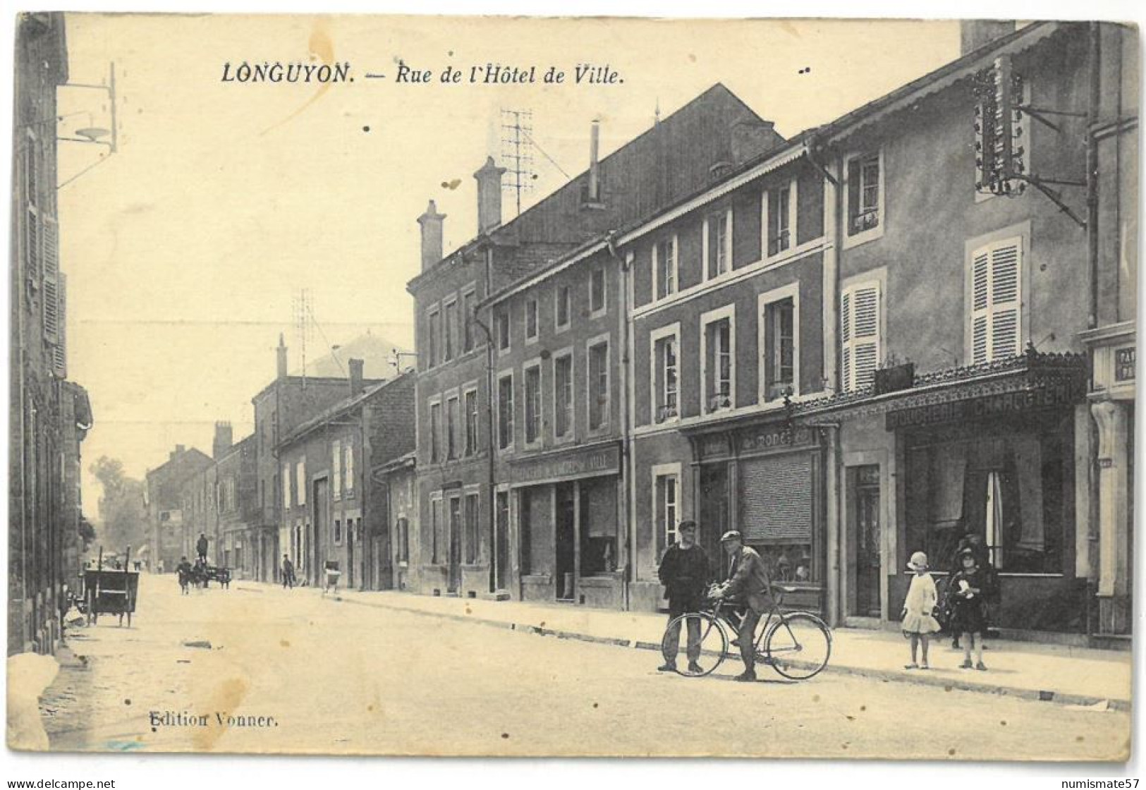 CPA LONGUYON - Rue De L'Hôtel De Ville - Ed. Vonner - Année 1931 - Longuyon