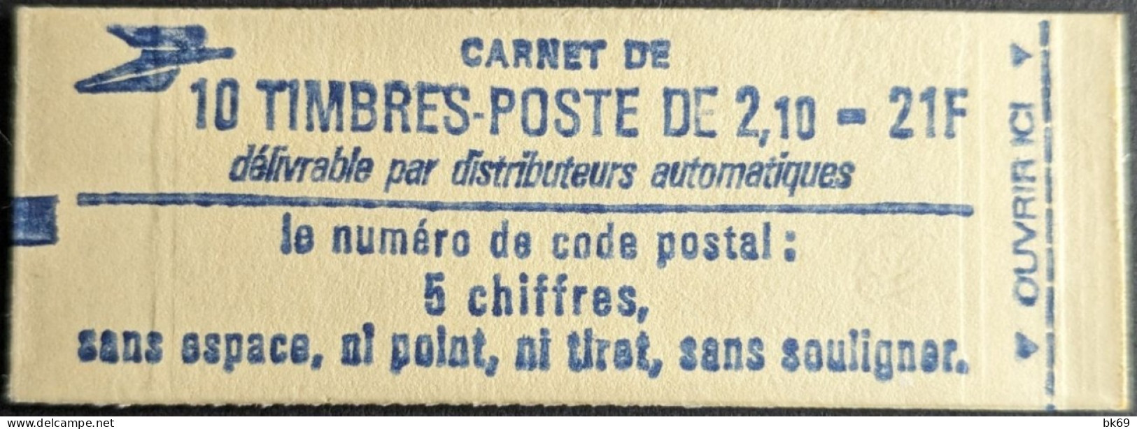 2319 C3 Conf. - Date 4/ 20.9.84 Carnet Fermé Liberté 2.10F Rouge - Moderne : 1959-...