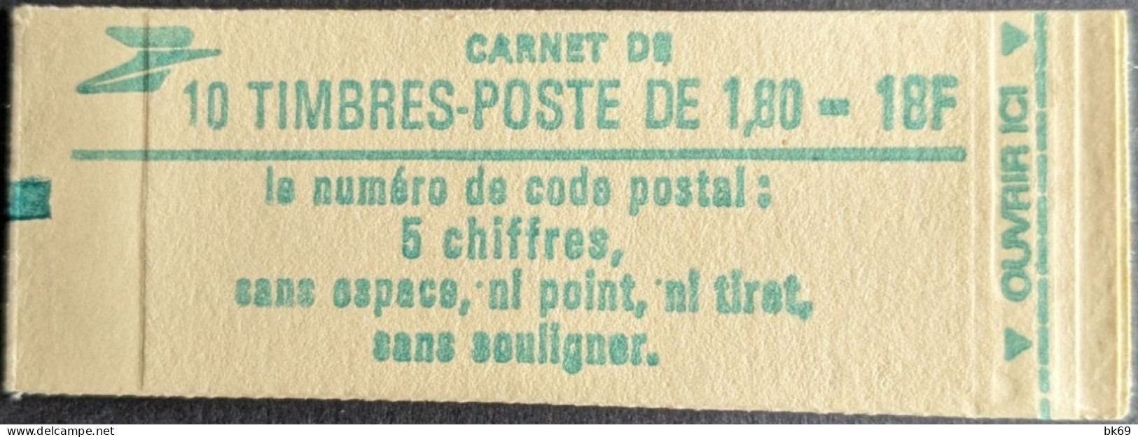 2375 C1 Conf. 6 Date 4/ 1.8.85 Carnet Liberté 1.80F Vert - Modern : 1959-…