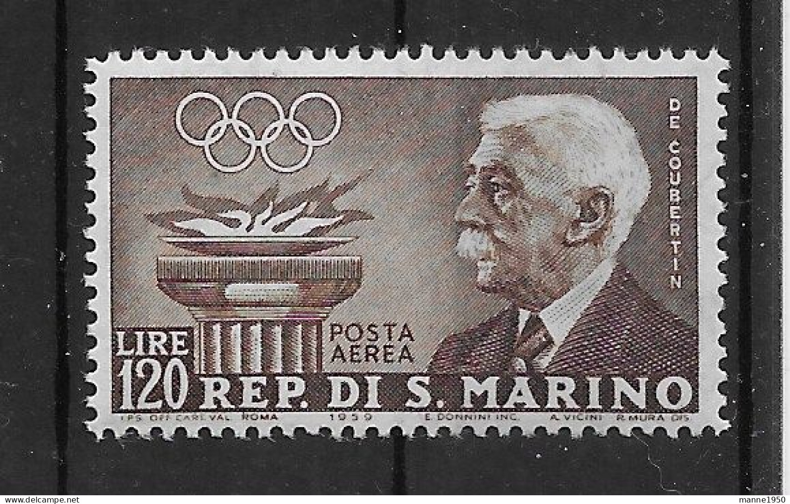 San Marino 1959 Olympia Mi.Nr. 677 Postfrisch ** - Nuovi