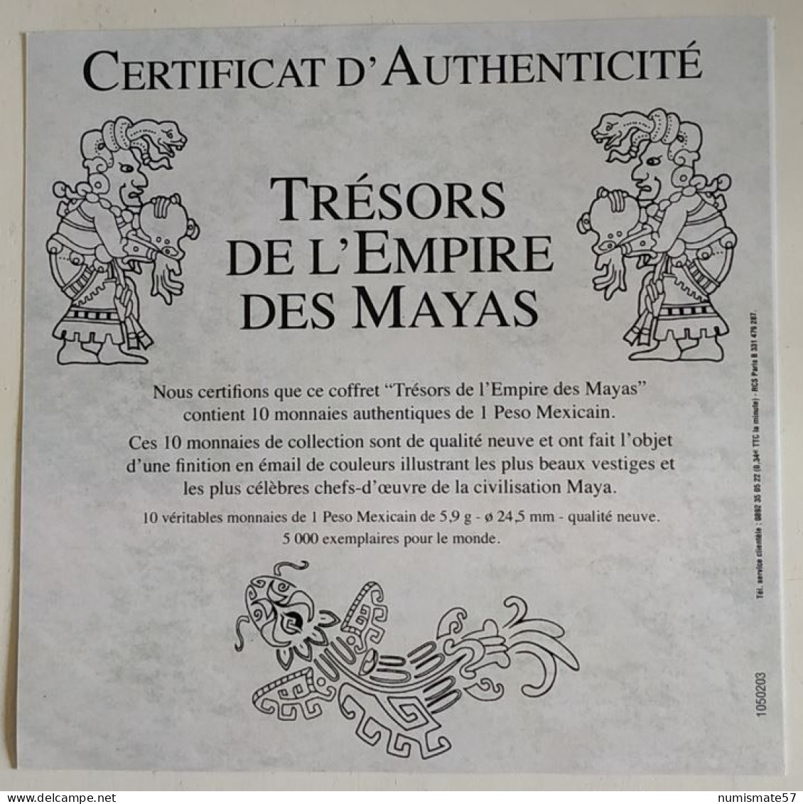 COFFRET TRESORS DE L'EMPIRE DES MAYAS - 10 MONNAIES DE 1 PESO MEXICAIN - Mexiko