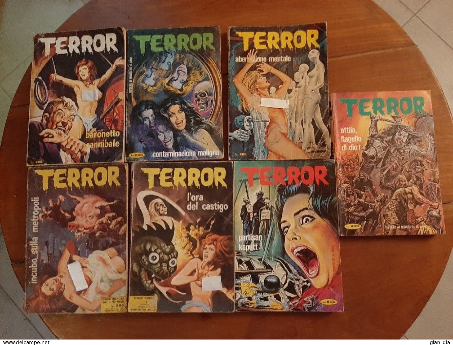 TERROR Ediperiodici. Lotto Di 5. Nn.56/57/70/95/111 Dal 06/74 Al 01/79.  Anche Singoli. - Andere & Zonder Classificatie