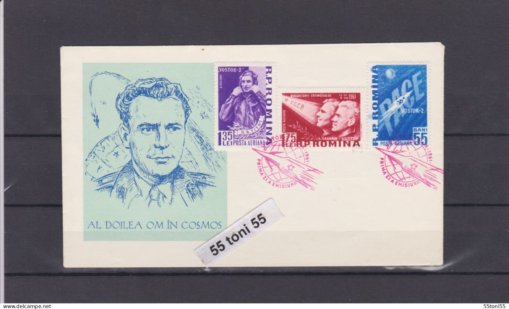 1961    SPACE -VOSTOK 2  3v.-  FDC  ROMANIA - FDC