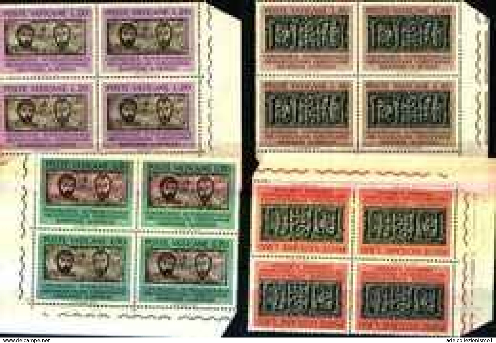 74140)  VATICANO LOTTO QUARTINE IN SERIE COMPLETE MNH** FOTO INDICATIVA - Unused Stamps
