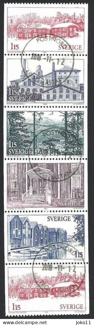 Schweden, 1980, Michel-Nr. 1108-1112, Gestempelt - Oblitérés