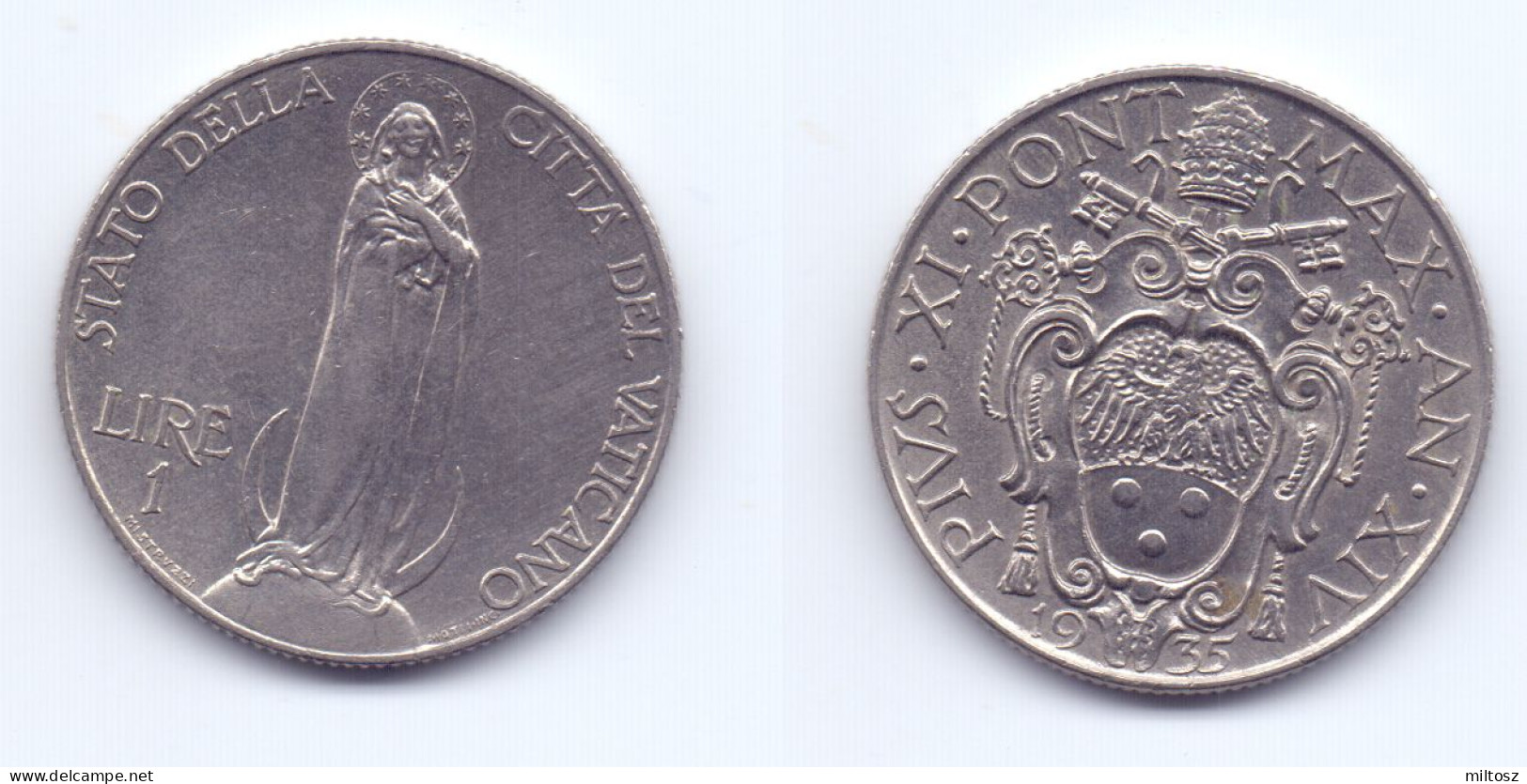 Vatican 1 Lira 1935 - Vaticano