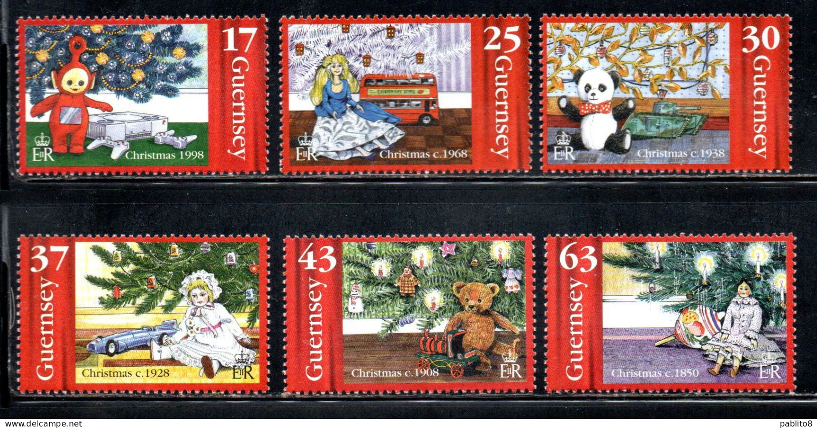 GUERNSEY GUERNESEY 1998 CHRISTMAS NATALE NOEL WEIHNACHTEN NAVIDAD NATAL COMPLETE SET SERIE COMPLETA MNH - Guernesey