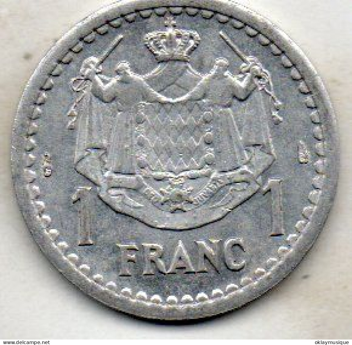 1 Franc  1943 - 1922-1949 Luigi II