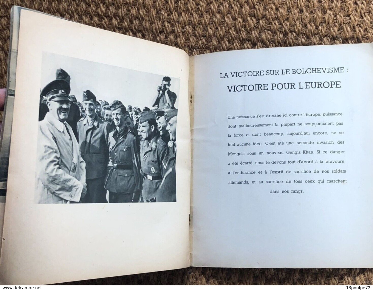 HITLER : VICTOIRE POUR L'EUROPE Brochure De Propagande En Français 1941 Nazisme - 1939-45