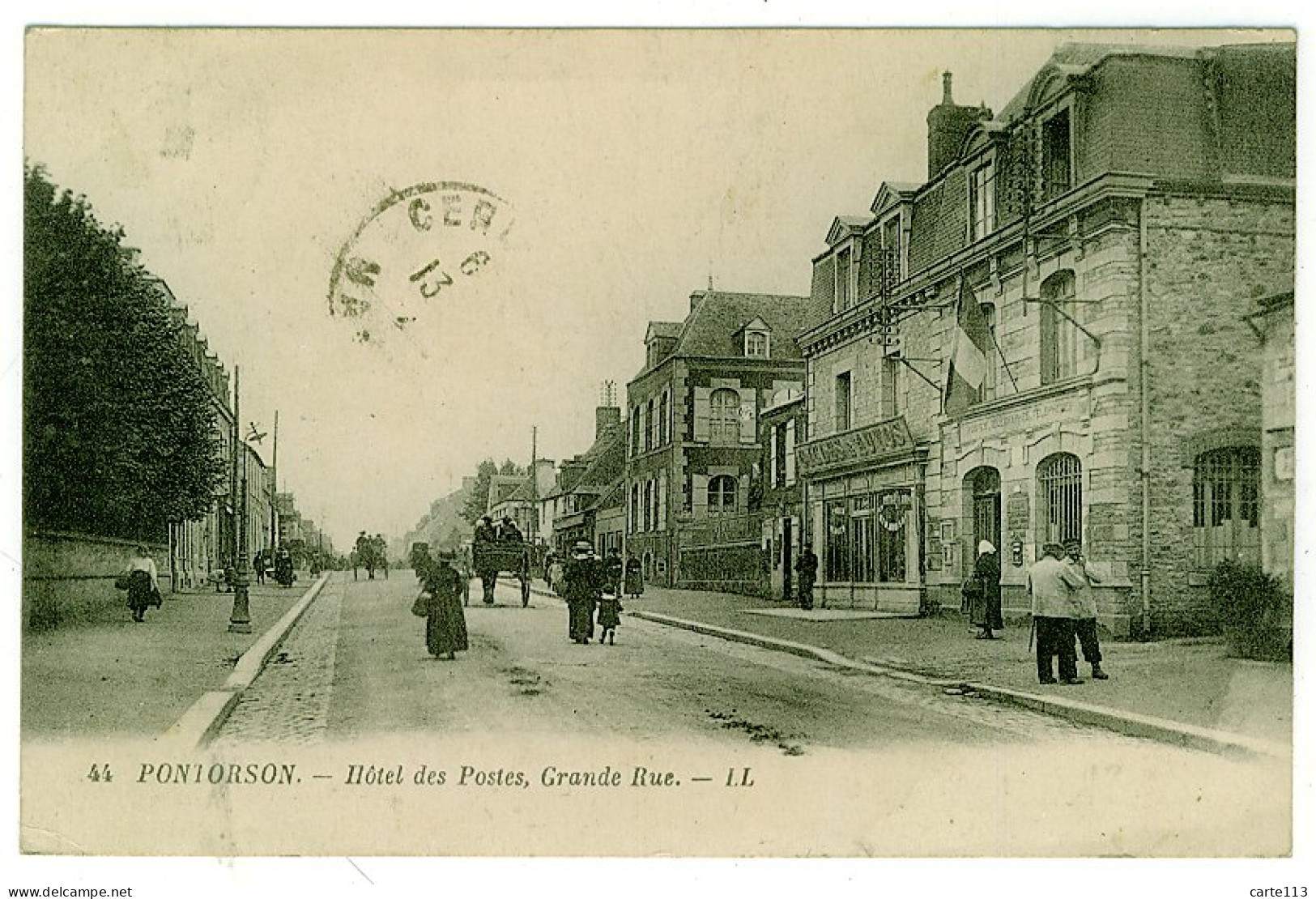 50 - B3091CPA - PONTORSON - Hotel Des Postes - Grande Rue - Très Bon état - MANCHE - Pontorson