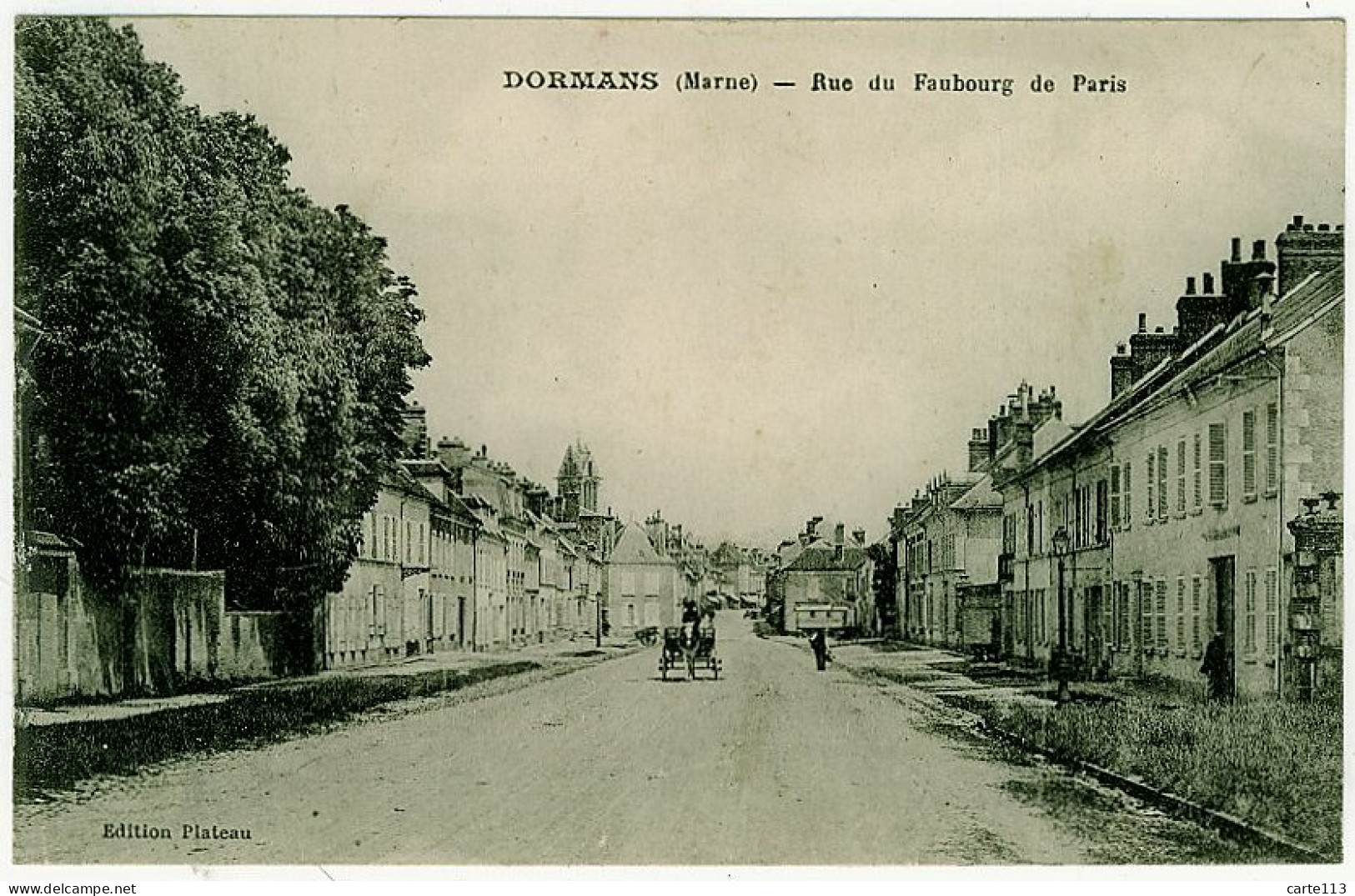 51 - B2894CPA - DORMANS - Rue Du Faubourg De Paris - Très Bon état - MARNE - Dormans