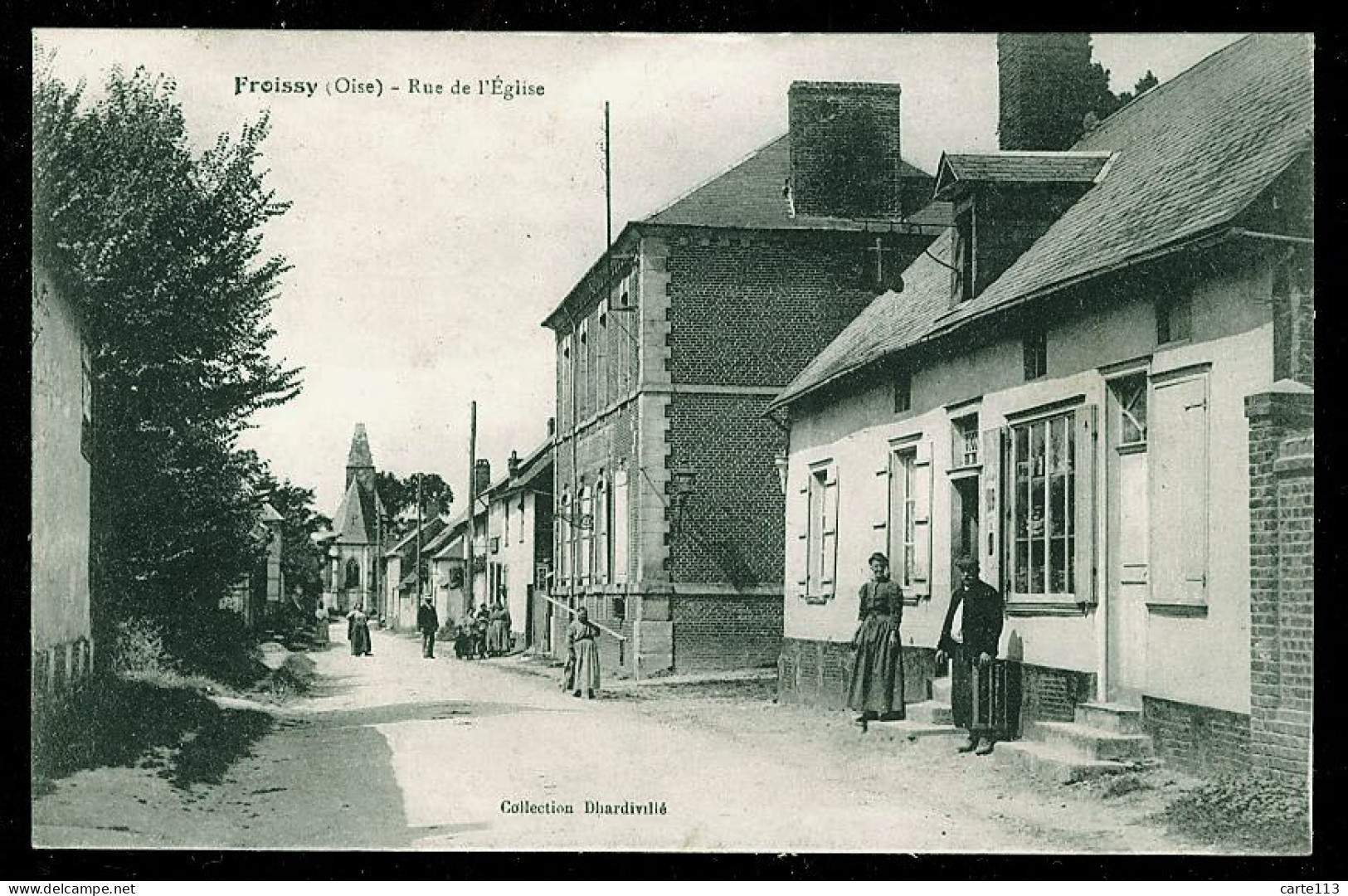 60 - B2032CPA - FROISSY - Rue De L'église - Parfait état - OISE - Froissy