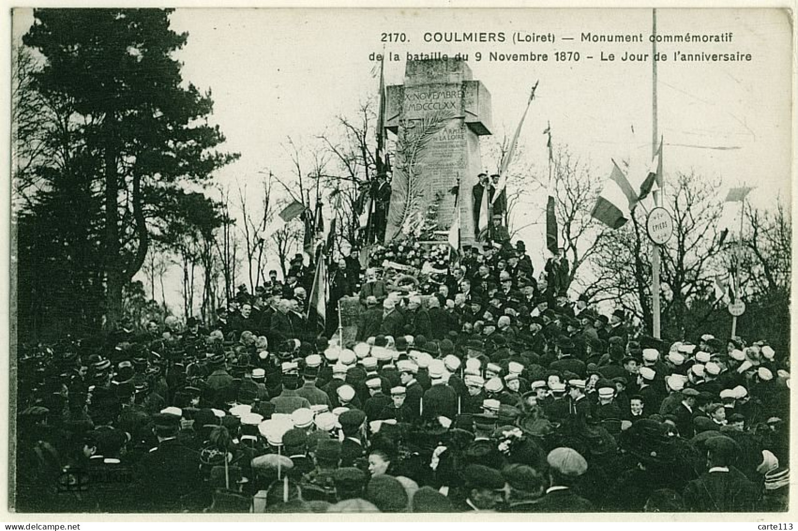 45 - T17419CPA - COULMIERS - Monument Commemoratif - Jour Anniversaire - Très Bon état - LOIRET - Coulmiers