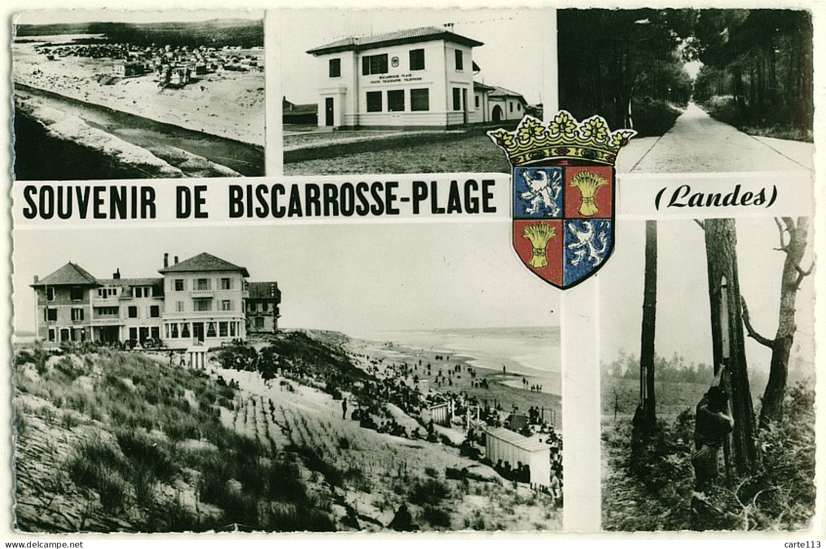 40 - B16765CPSM - BISCARROSSE - PLAGE - Souvenir - Vues Multiples - Bon état - LANDES - Biscarrosse