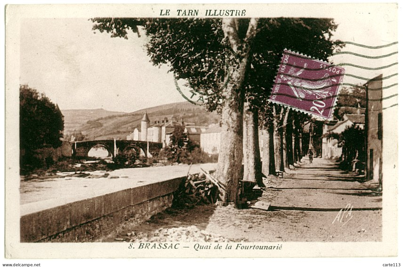 81 - B16685CPA - BRASSAC - Quai De La Fourtounarie - Très Bon état - TARN - Brassac