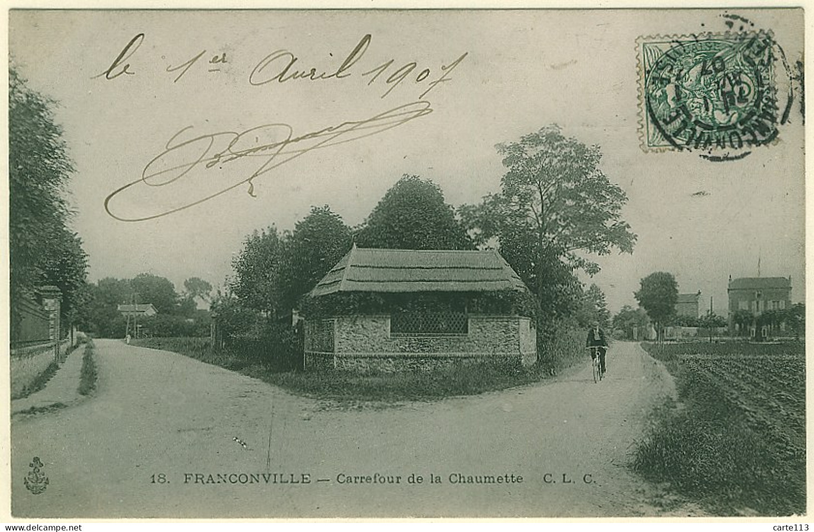 95 - B12503CPA - FRANCONVILLE - Carrefour De La Chaumette - Parfait état - VAL-D'OISE - Franconville