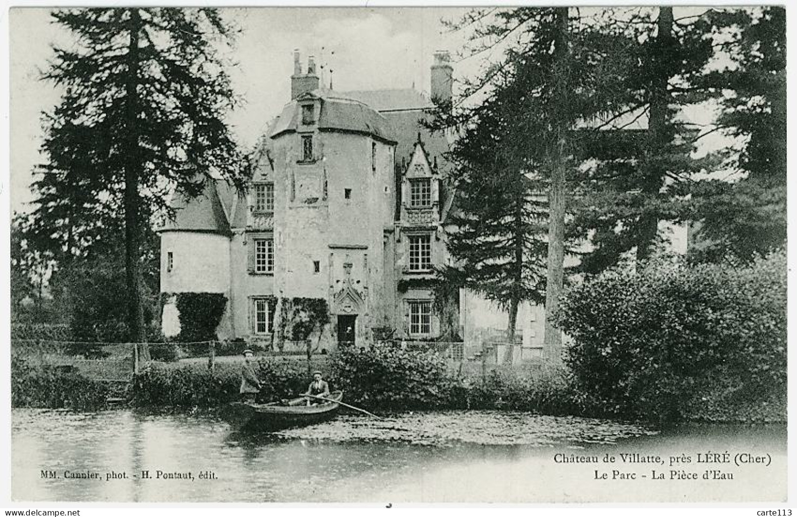 18 - B7989CPA - LÉRÉ - Château De Villatte - Le Parc - La Piece  D'eau - Parfait état - CHER - Lere