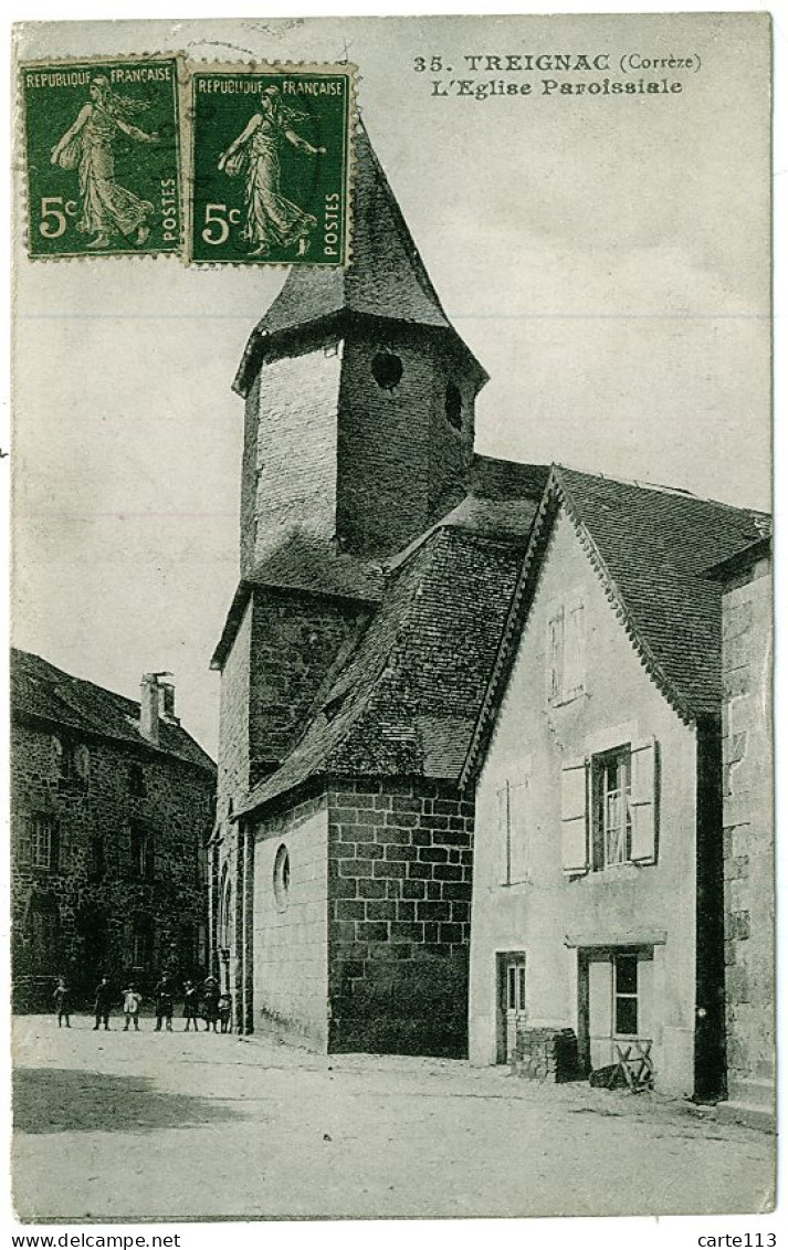 19 - B7780CPA - TREIGNAC - L'eglise Paroissiale - Très Bon état - CORREZE - Treignac