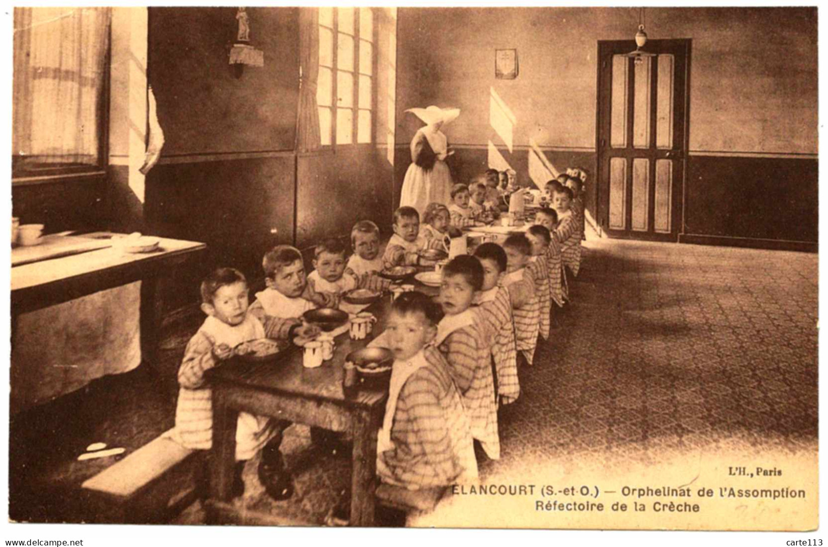 78 - T25627CPA - ELANCOURT - Refectoire De La Creche - Orphelinat Assomption - Bon état - YVELINES - Elancourt