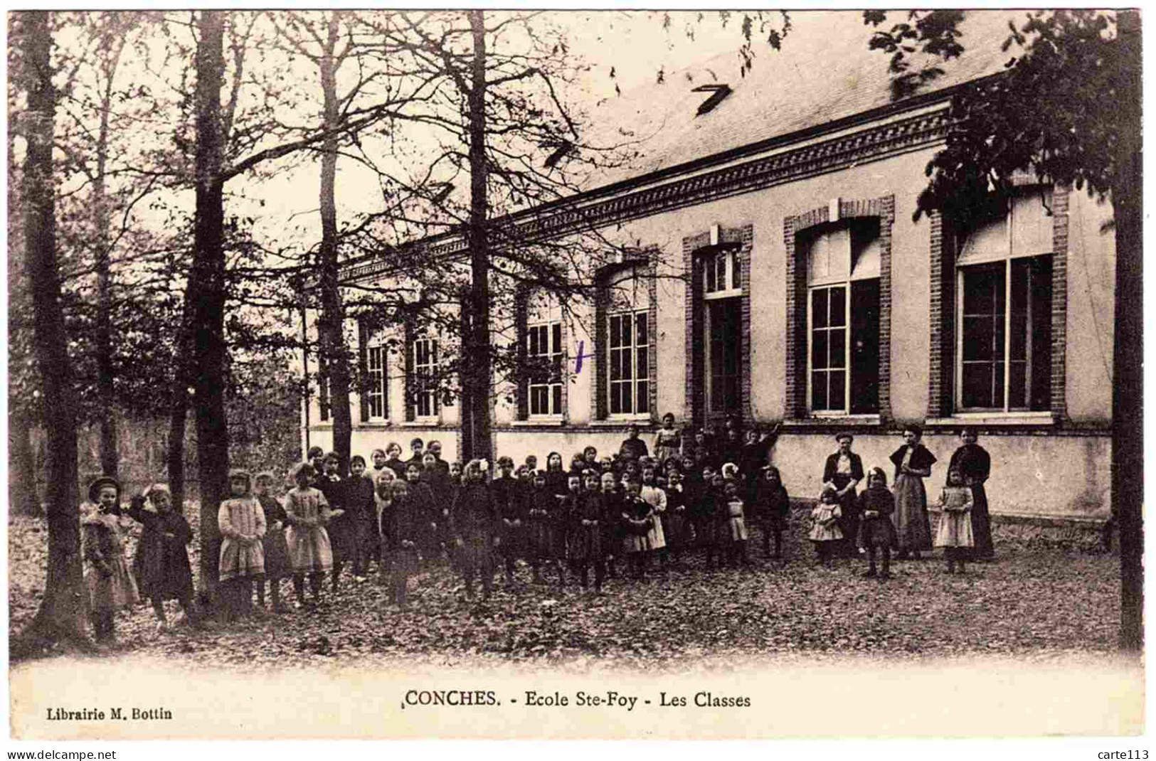 27 - B23337CPA - CONCHES - Ecole SAINTE FOY. Les Classes - Très Bon état - EURE - Conches-en-Ouche