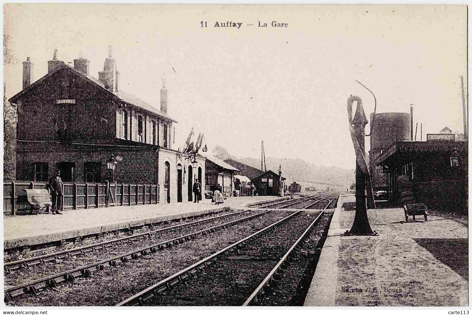 76 - B23133CPA - AUFFAY - La GARE - Vue Intérieure - Parfait état - SEINE-MARITIME - Auffay