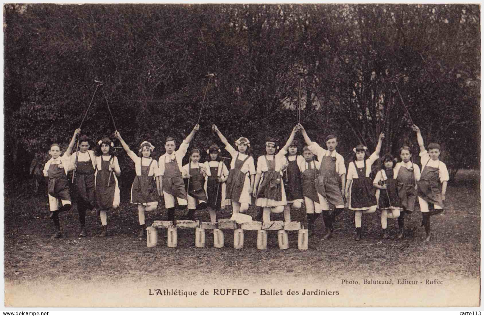 16 - T22818CPA - RUFFEC - Athlétique De Ruffec - Ballet Des Jardiniers - Parfait état - CHARENTE - Ruffec